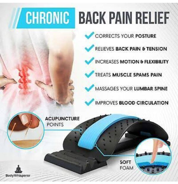 Back stretcher relief back pain with this magnetotherapy multi_level adjustable back massager ksh 1199