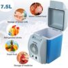 7.5L car mini portable fridge 12V warmer & refrigerator