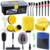 23-piece car detailing cleaning toolkit