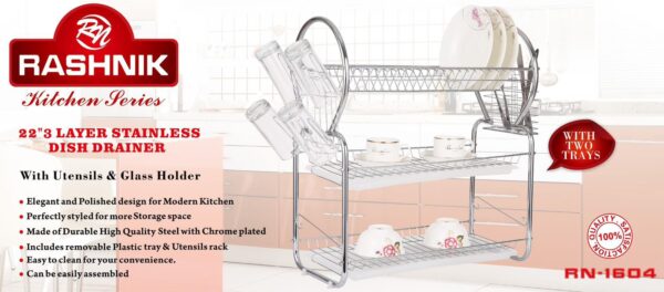 3 Tier Dish Rack with drainer ksh 2700