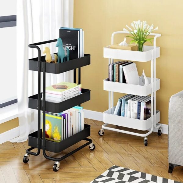 Multi-functional movable trolley storage rack(plastic with metallic stands) ksh 5500