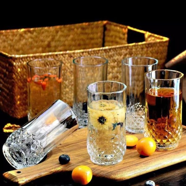 Set of 6 Long Diamond Glasses ksh 1199