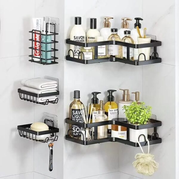 5pcs set Corner Shower caddy shelf Bathroom organizer ksh 3500