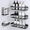 5-piece set shower caddy shelf bathroom organizer