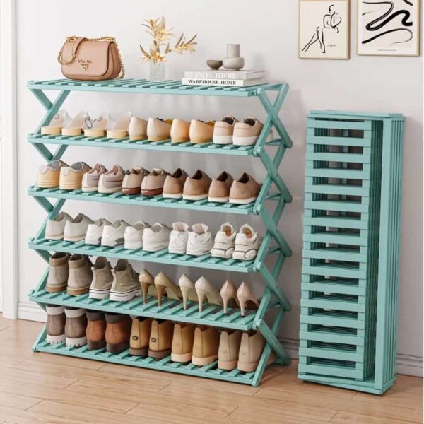 6 Tier Bamboo Shoe Rack stand Multifunctional Organizer ksh 7999