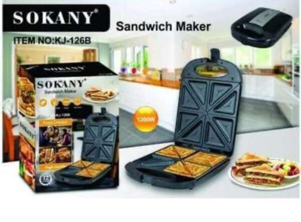 4 Slice Sokany Sandwich Maker ksh 3200