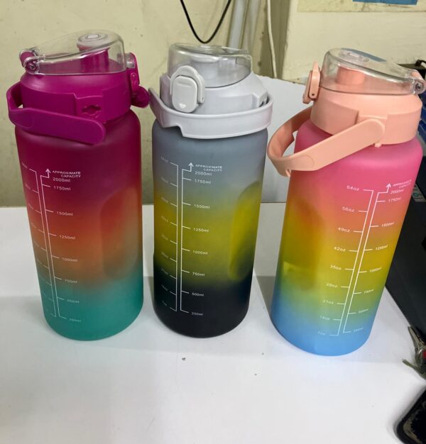 3-in-1 motivational bottles (2 liters, 900 ml, 500 ml) - Image 2