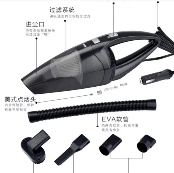 Portable handheld 120W powerful car interior cleaning wet dry dual-use vacuum - Image 2