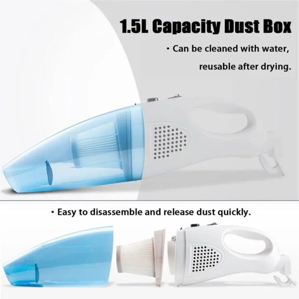 2-in-1 multifunctional household handheld dry wet vacuum cleaner - Image 3