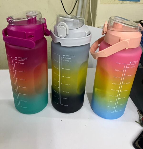 3-in-1 motivational bottles (2 liters, 900 ml, 500 ml) - Image 3