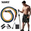 11pcs elastic exercise resistance bands