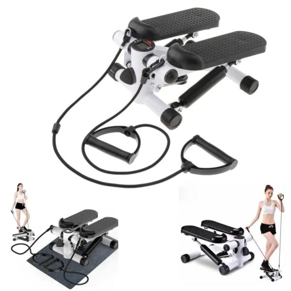 Mini stepper fitness machine with straps - Image 3